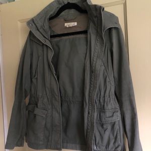 H&M Olive Green Anorak Jacket Sz 4 Great Condition